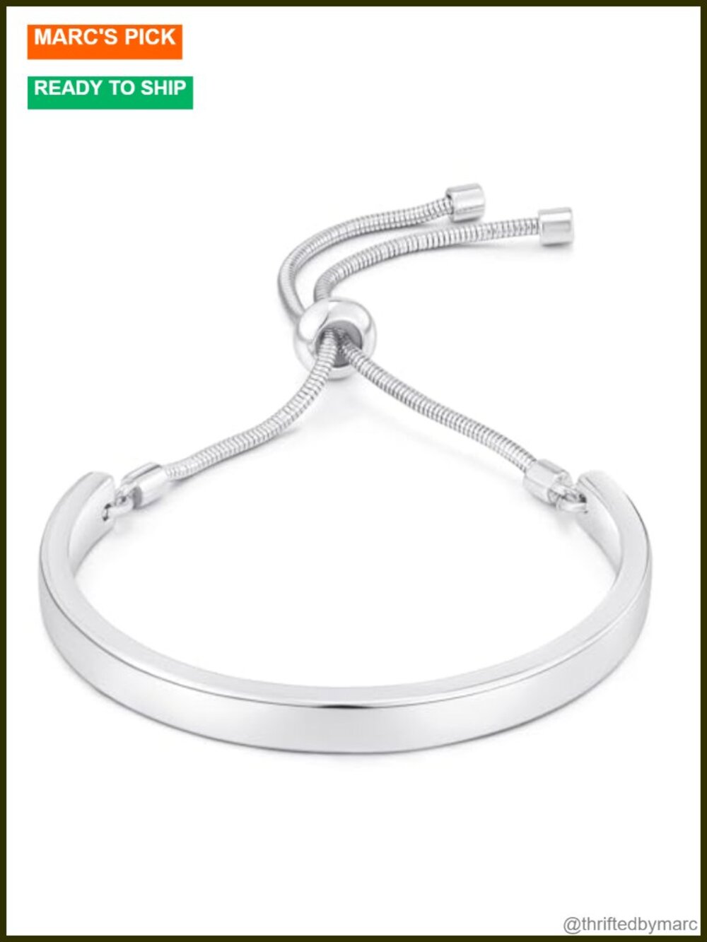 14K Gold Bracelet for Women Adjustable Slider Bangle Minimalist Bar Stackable
